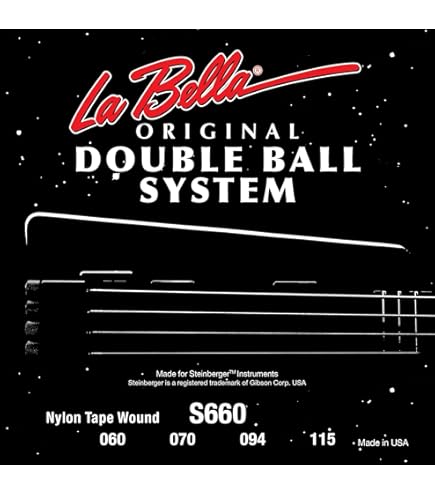 La Bella Double Ball Bass ストリング セット S100S Double Ball Bass - Standard 45-105 - La Bella Strings